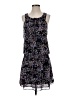 Express 100% Polyester Paisley Black Casual Dress Size S - photo 1