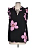 Kate Spade New York 100% Polyester Black Sleeveless Blouse Size L - photo 1