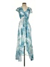 VICI 100% Rayon Tie-dye Blue Cocktail Dress Size S - photo 1