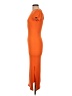 Hello Molly 100% Polyester Orange Casual Dress Size 6 - photo 5