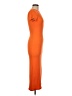 Hello Molly 100% Polyester Orange Casual Dress Size 6 - photo 4