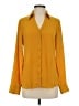 Express 100% Polyester Yellow Long Sleeve Blouse Size S - photo 1