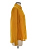 Express 100% Polyester Yellow Long Sleeve Blouse Size S - photo 4