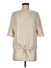 Modern Works Ivory Short Sleeve Blouse Size M - photo 1