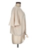 Modern Works Ivory Short Sleeve Blouse Size M - photo 4
