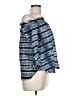 MICHAEL Michael Kors Blue 3/4 Sleeve Blouse Size L - photo 4