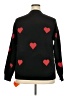 Unbranded Hearts Black Pullover Sweater Size XXL - photo 2