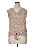 Rose + Olive Brown Sleeveless Blouse Size XL - photo 1