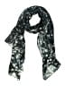 Unbranded 100% Rayon Print Multi Color Black Scarf One size - photo 1
