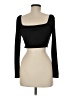Princess Polly Black Long Sleeve Top Size 6 - photo 2