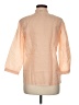 Theory Stripes Orange Long Sleeve Blouse Size M - photo 2
