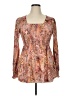 Unbranded Brown Long Sleeve Blouse Size 1X - photo 1