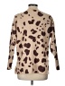 Ann Taylor LOFT Outlet Animal Print Brown Pullover Sweater Size L - photo 2