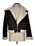 Just Fab Brown Faux Fur Jacket Size L - photo 1