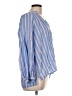 Caslon Stripes Blue Long Sleeve Blouse Size L - photo 4