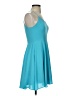Express 100% Polyester Solid Teal Cocktail Dress Size 2 - photo 4