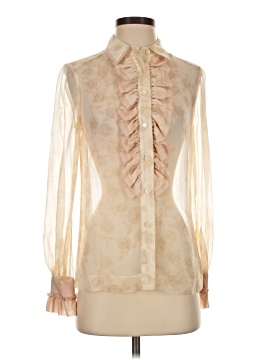 Tory Burch Long Sleeve Silk Top
