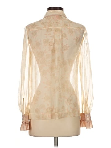 Tory Burch Long Sleeve Silk Top (view 2)