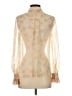 Tory Burch 100% Silk Ivory Long Sleeve Silk Top Size 2 - photo 2