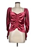 Express Burgundy 3/4 Sleeve T-Shirt Size M - photo 1