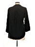 Amour Vert 100% Silk Black 3/4 Sleeve Silk Top Size L - photo 2