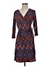 Emma & Michele Chevron-herringbone Blue Casual Dress Size S - photo 1