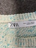 Zara Tweed Teal Cocktail Dress Size M - photo 7