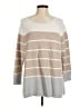 Chico's Stripes Tan Pullover Sweater Size M (estimated) - photo 1