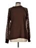MIHOLL Brown Long Sleeve Top Size L - photo 1