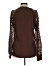 MIHOLL Brown Long Sleeve Top Size L - photo 2