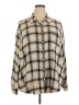 Maurices Plaid Tan 3/4 Sleeve Blouse Size 20 (2) - photo 1