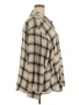 Maurices Plaid Tan 3/4 Sleeve Blouse Size 20 (2) - photo 4