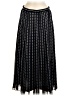 Ann Taylor 100% Polyester Polka Dots Blue Black Formal Skirt Size 6 - photo 1