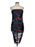 Zara Graphic Blue Cocktail Dress Size M - photo 1