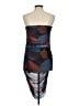 Zara Graphic Blue Cocktail Dress Size M - photo 2