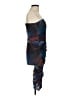 Zara Graphic Blue Cocktail Dress Size M - photo 4