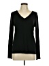 AK Anne Klein Black Long Sleeve Top Size L - photo 1