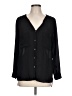 H&M Conscious 100% Polyester Black Long Sleeve Henley Size 10 - photo 1