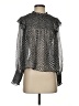 Rag & Bone Silver Long Sleeve Silk Top Size XS - photo 1