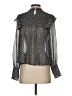 Rag & Bone Silver Long Sleeve Silk Top Size XS - photo 2
