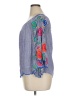 RUBY YAYA Blue 3/4 Sleeve Blouse Size XS - photo 5
