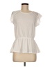 Free Kisses Ivory Short Sleeve Top Size M - photo 1