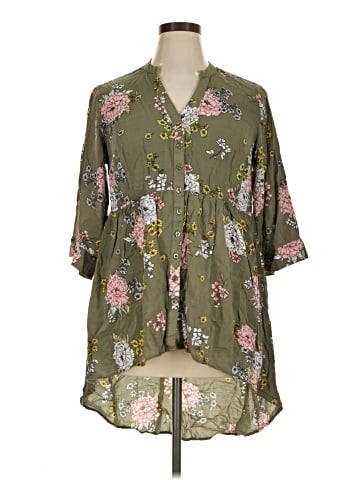 Torrid 3/4 Sleeve Blouse (view 1)