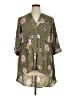 Torrid Floral Green 3/4 Sleeve Blouse Size 1X Plus (1) - photo 1
