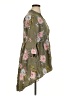 Torrid Floral Green 3/4 Sleeve Blouse Size 1X Plus (1) - photo 4