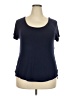Merona Blue Short Sleeve Top Size XXL - photo 1