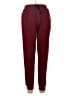 Zyia Active Solid Burgundy Track Pants Size L - photo 1