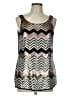 JS Collections 100% Polyester Silver Sleeveless Blouse Size 10 - photo 1