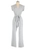 Monteau Solid Gray Jumpsuit Size S - photo 1