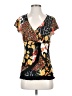 Papillon Black Short Sleeve Blouse Size S (petite) - photo 1